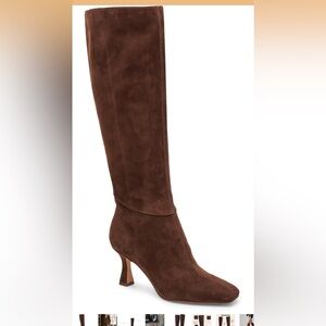 Women's Tall Suede Knee-High Boot - Brown